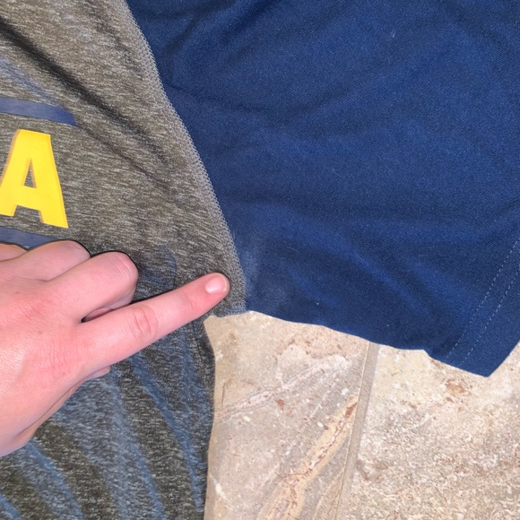 Adidas LA Galaxy This Is LA Athletic MLS Soccer Tee Mens Size L Gray and Navy - Picture 5 of 10